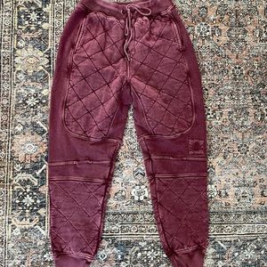 Free People Countdown Quilted Jogger Pants NWT